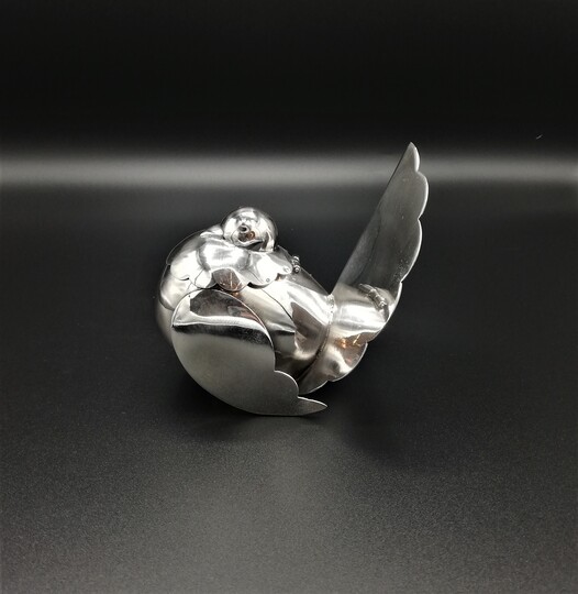 "Dove" silver box - Caixa em prata "Pomba"