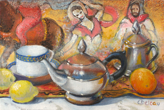 Té y Tapicería (Miniature)