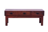 Swedish modern sideboard with 3 drawers. Brazilian rosewood (Dalbergia nigra) root veneer. Signs of use., 45 x 116 x 39 cm, 20th century (1960&#39;s) - Séc. XX (década de 60)