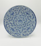 Prato do reinado do Imperador Guangxu (China, 1875-1908). Azul e branco. Sem marcas (porcelana de exportação), 29 cm, 1875-1908