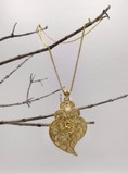 necklace and Heart of Viana pendant in Silver 925 gold plated, ,