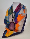 neck sarf in silk. Limited edition to 150 pieces, ,