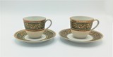 Set of 12 Limoges coffee cups and saucers. Marked &quot;Bernardaud - Limoges - France&quot; and &quot;José Alexandre - 8, rua Garret, 18 - Lisboa&quot;. One cup has a hairline. In the original box., 13 cm (saucer/pires), séc. XX
