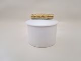 Porcelain and gold leaf box, ,