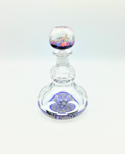 Millefiori glass bottle - Garrafa em vidro millefiori