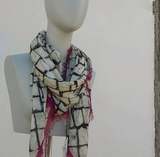 cashmere and micromodal scarf, ,