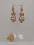 earrings and ring in silver 925 goldplated, ,